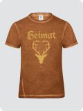 Heimatliebe | Heimat Premium T-Shirt washed (Rostbraun)